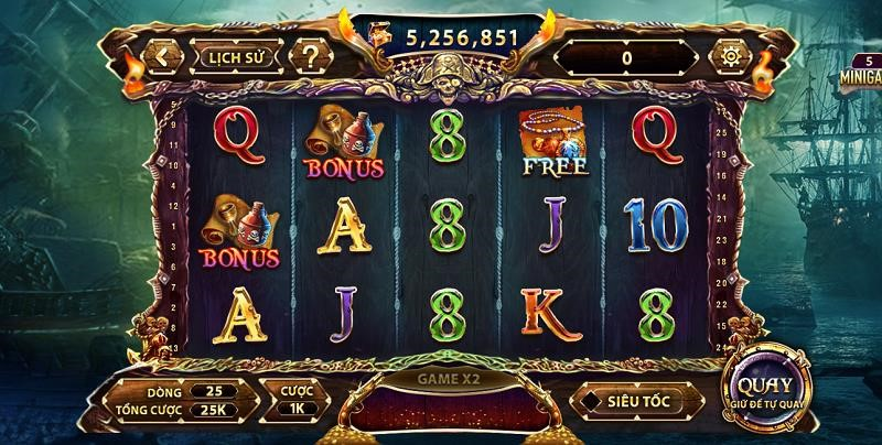 PirateKing GemWin slot game ăn thưởng cực đã cho cược thủ